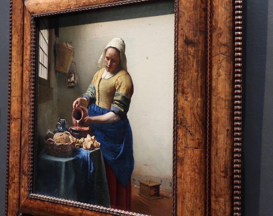 The Rijksmuseum in Amsterdam also shows The Milkmaid by Vermeer