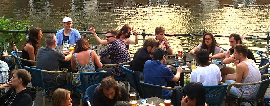 Amsterdam beer garden Café Soundgarden.