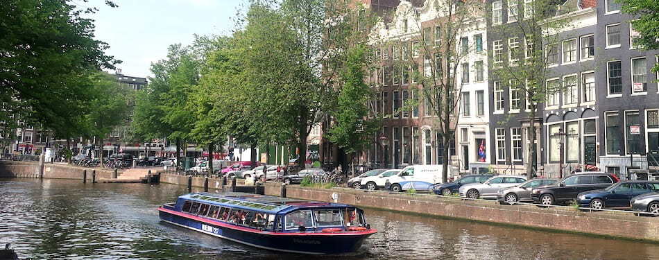 Amsterdam canal cruise Blue Boat