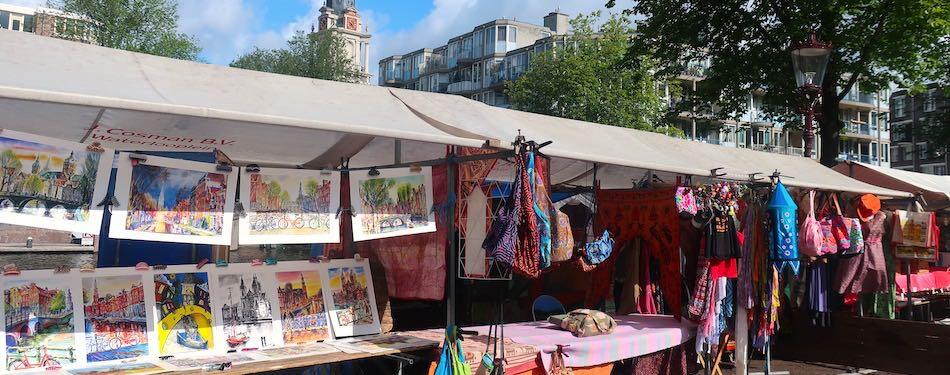 7x Amsterdam Street Market For Food Clothing Flowers Art Books Etc