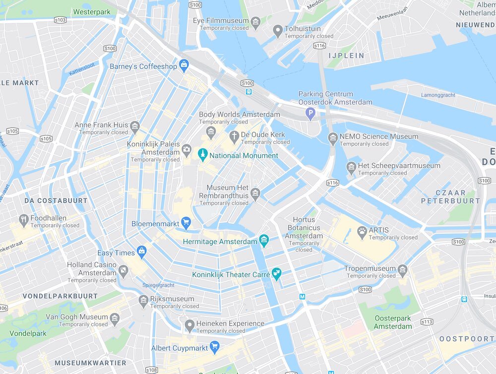 waar is het centrum van Amsterdam