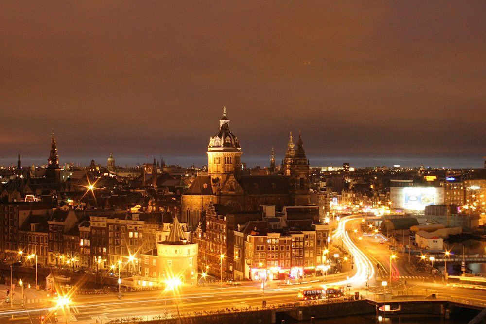 amsterdam bij nacht