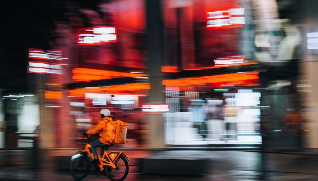 just eat takeaway bike